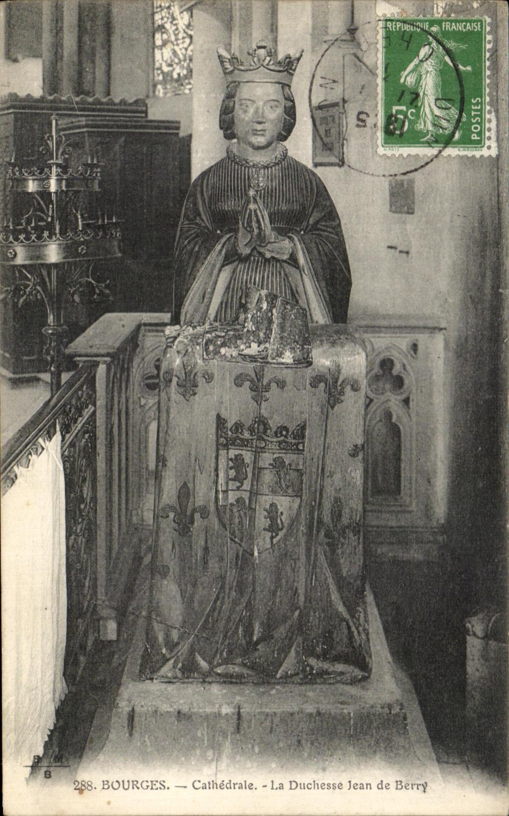 Catedral de CPA Bourges la duquesa Jean De Berry