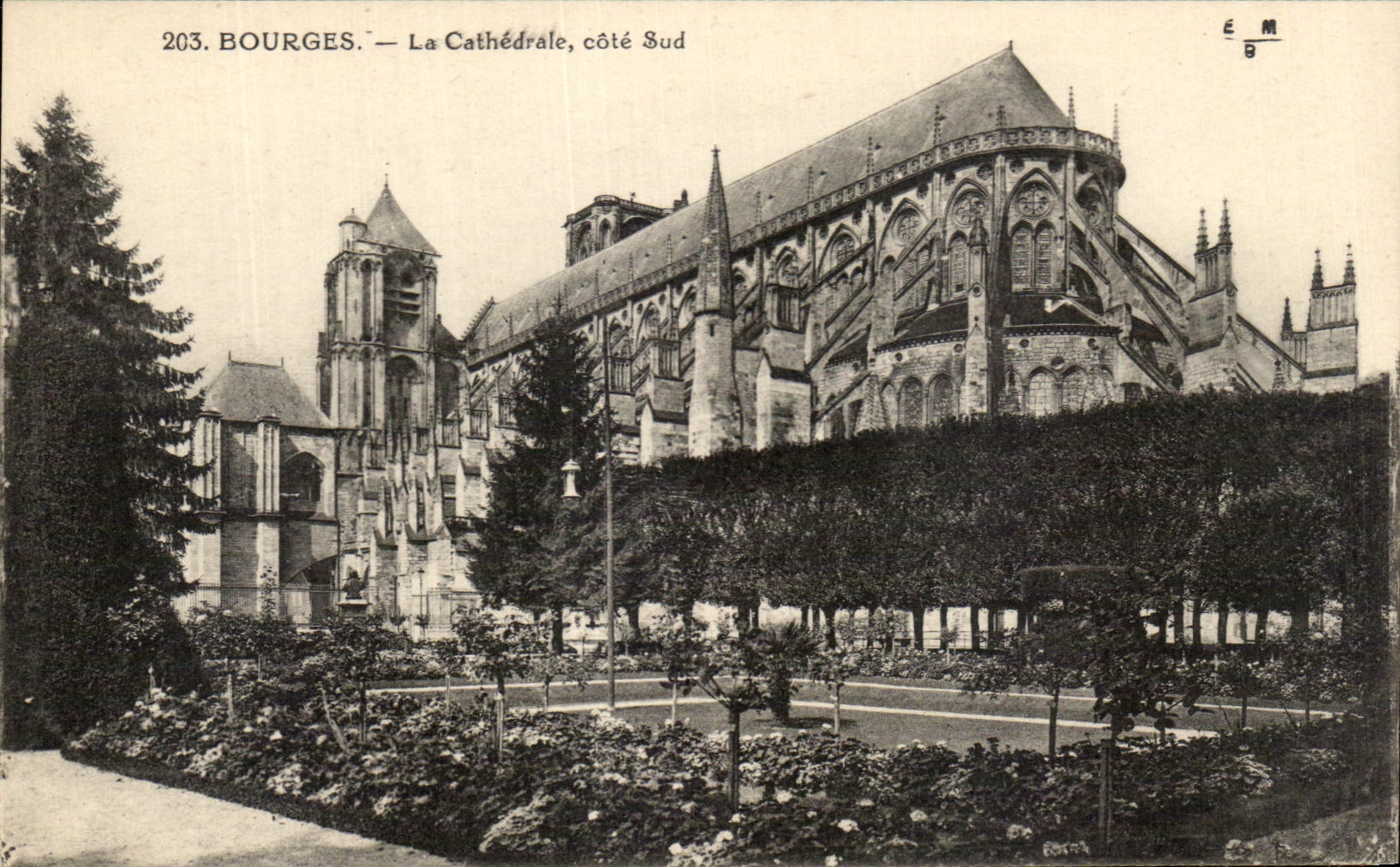 CPA Bourges la pieza meridional de la catedral