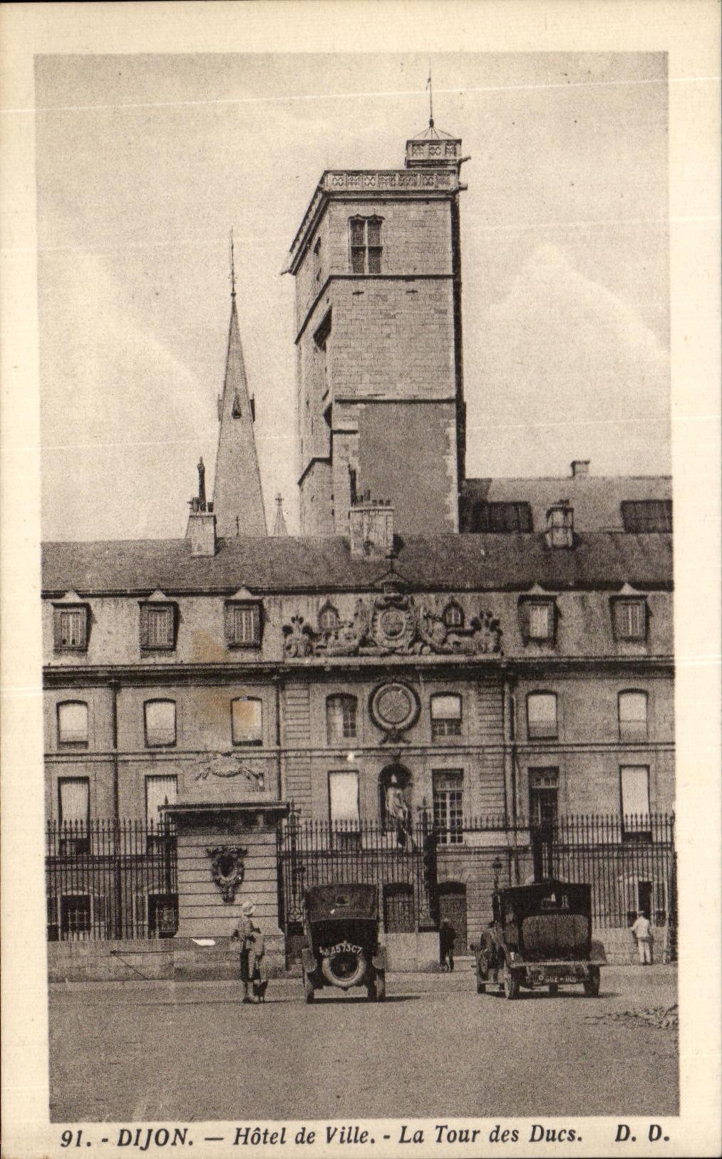 CPA Dijon Town hall the Tower of the Dukes