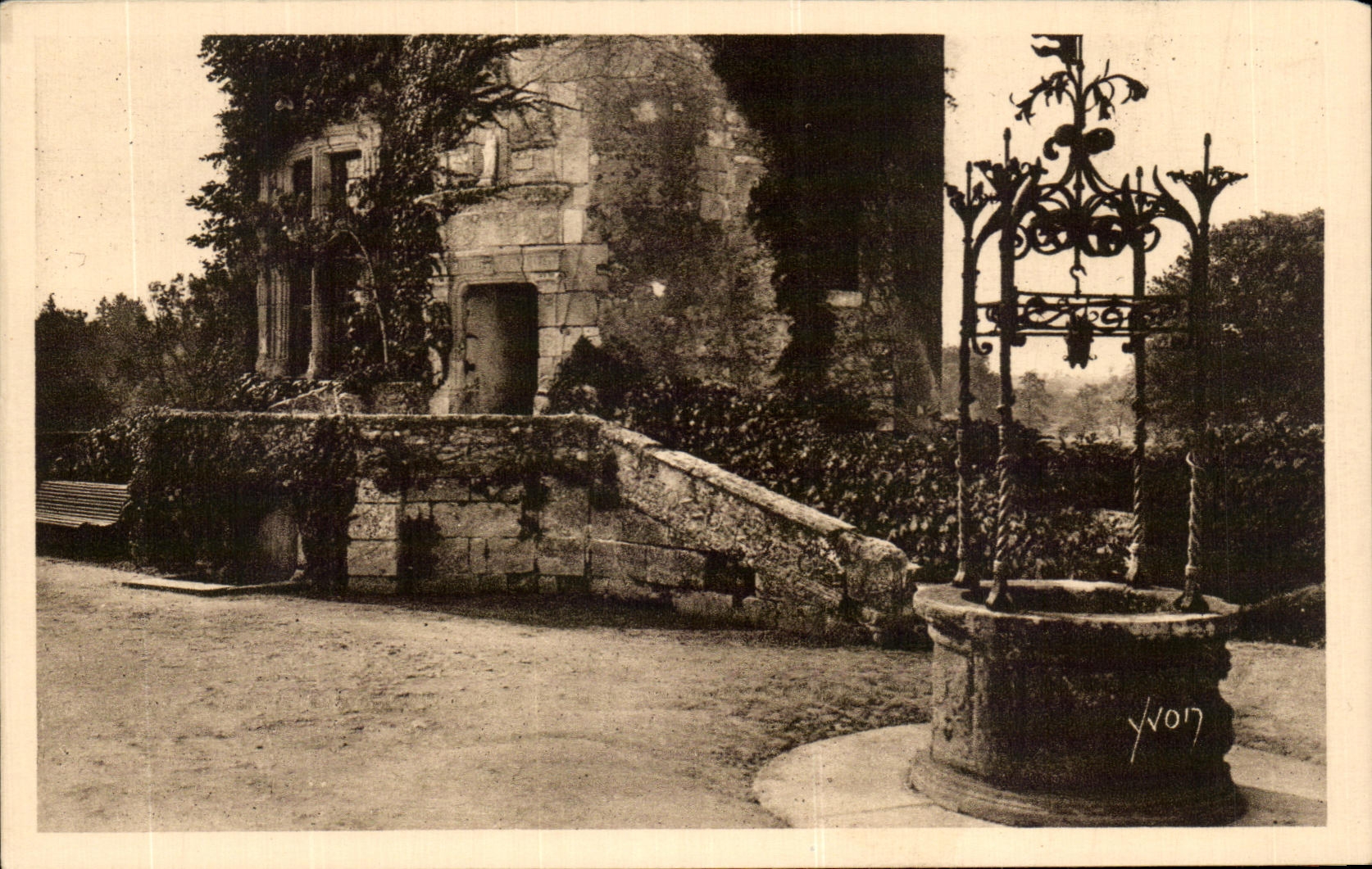 CPA Francia suave Loire ch4ateau Chateau De Chenonceaux el pozo viejo