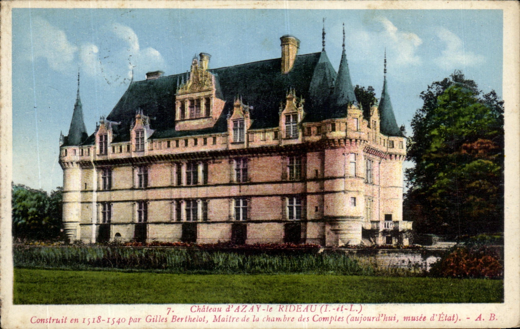 Castillo de CPA de Azay la caneria pura de Gil Berthelot de la cortina del cuarto de Comples