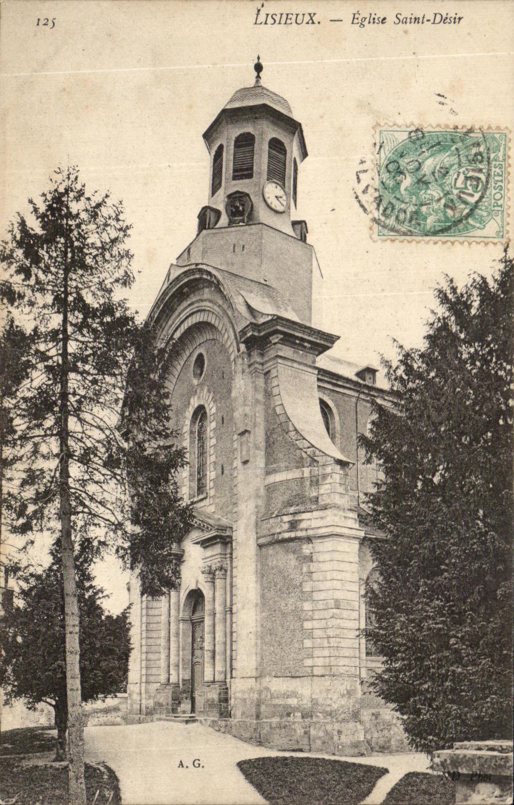 CPA Lisieux church Saint Desire