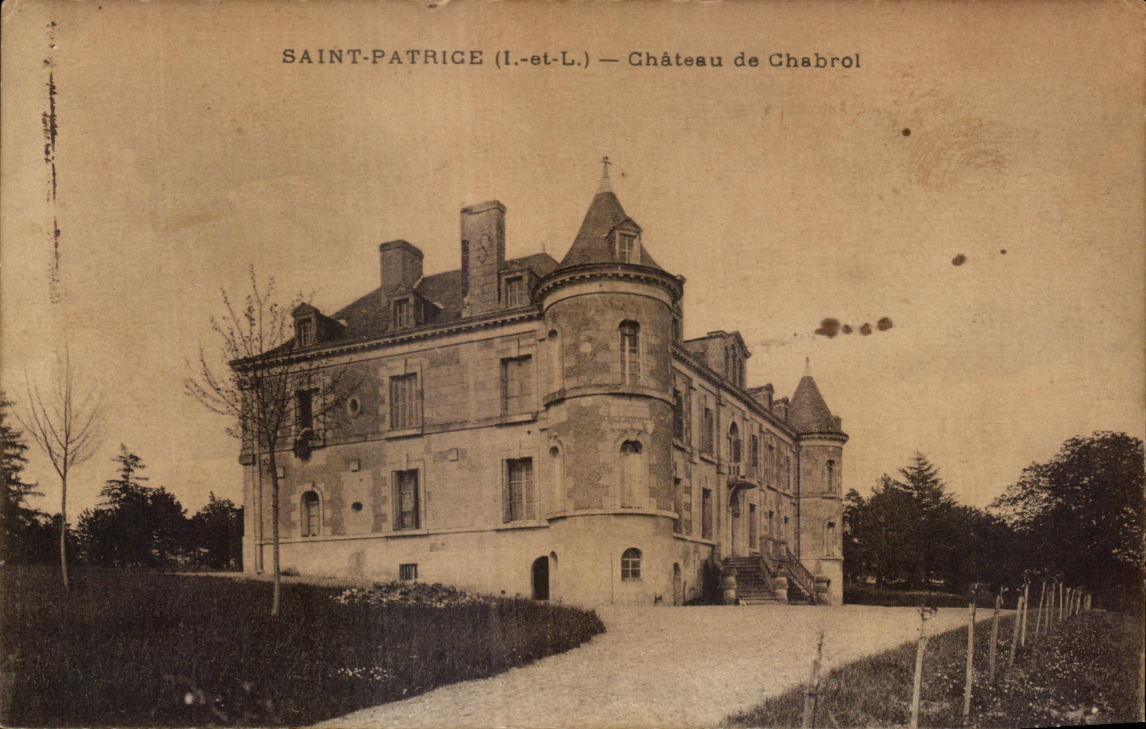 CPA Saint Patrice Castle of Chabrol
