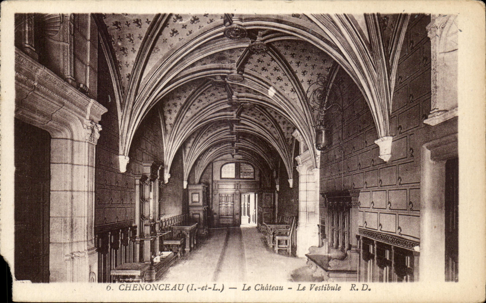 CPA Chenonceau el castillo el Pasillo