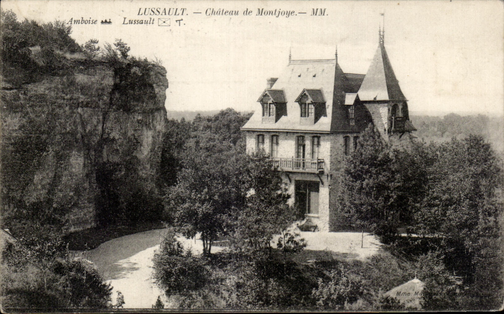 CPA Lussault Castle of Montjoue