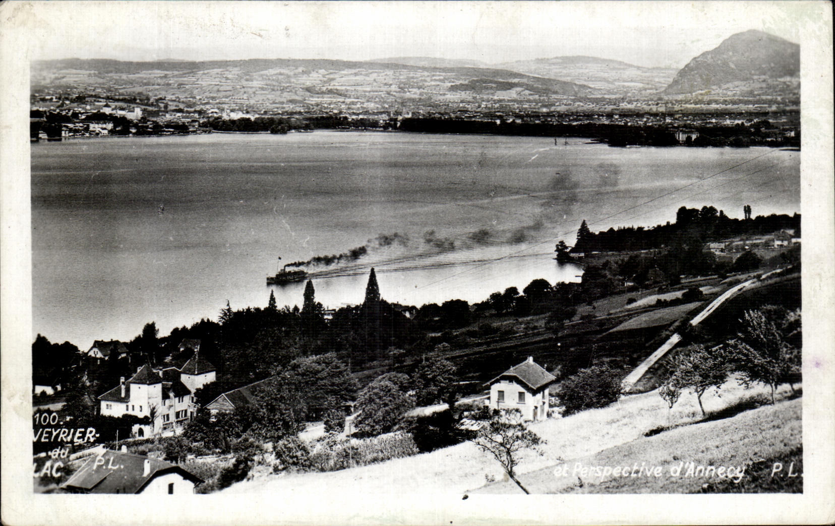 CPA Veyrier con el lago annecy