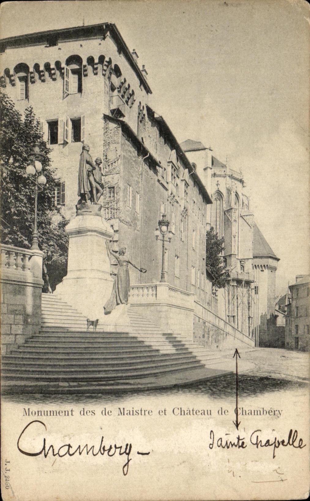 CPA Monument Des De Maistre And Chateau De Chambery