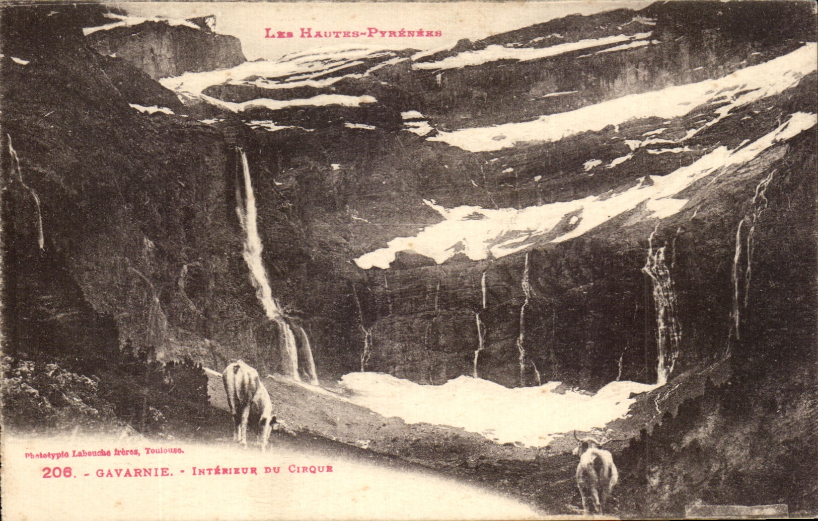 CPA Gavarnie Interieur du cirque