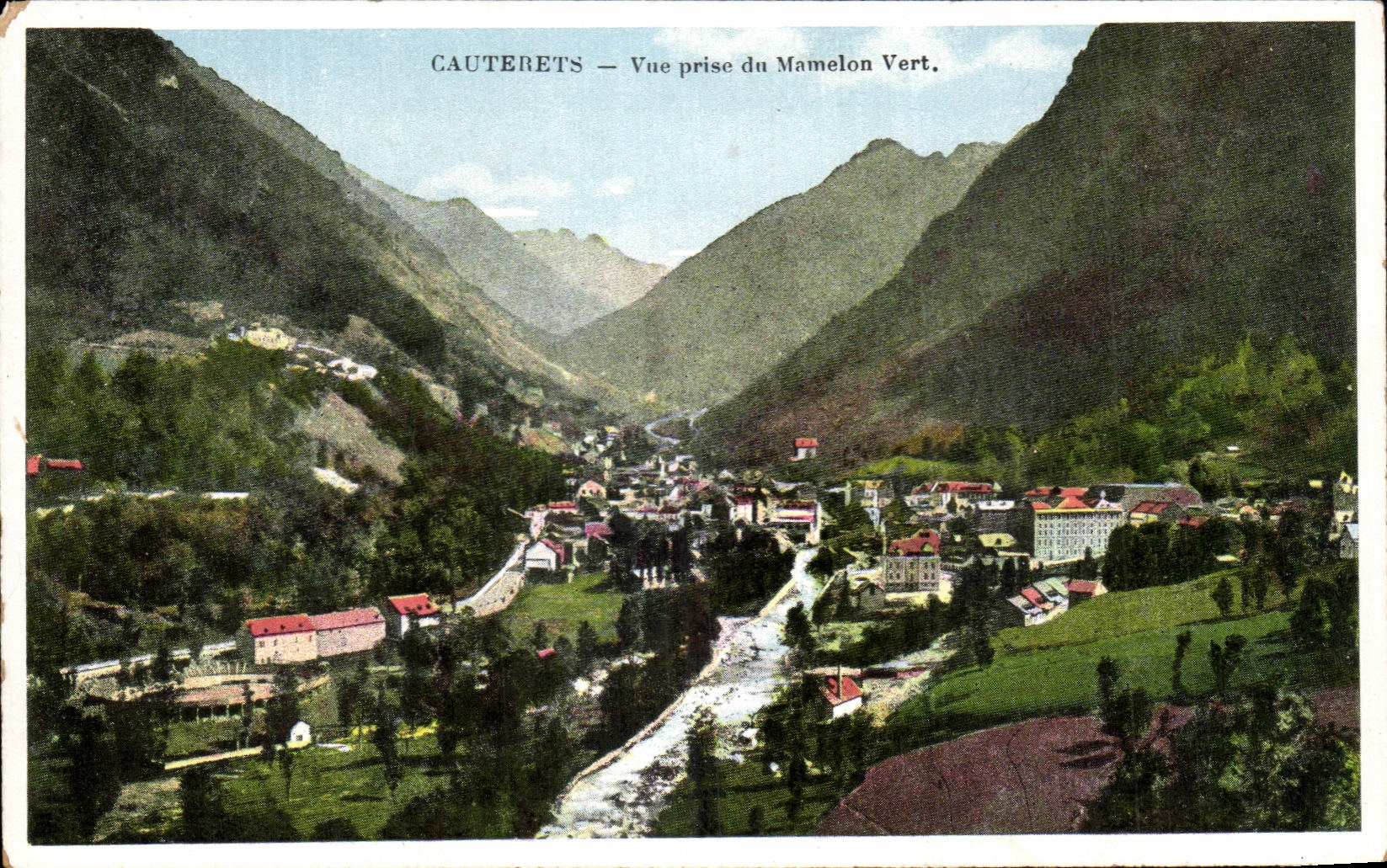 CPA Cauterets Seen from of the Green Nipple