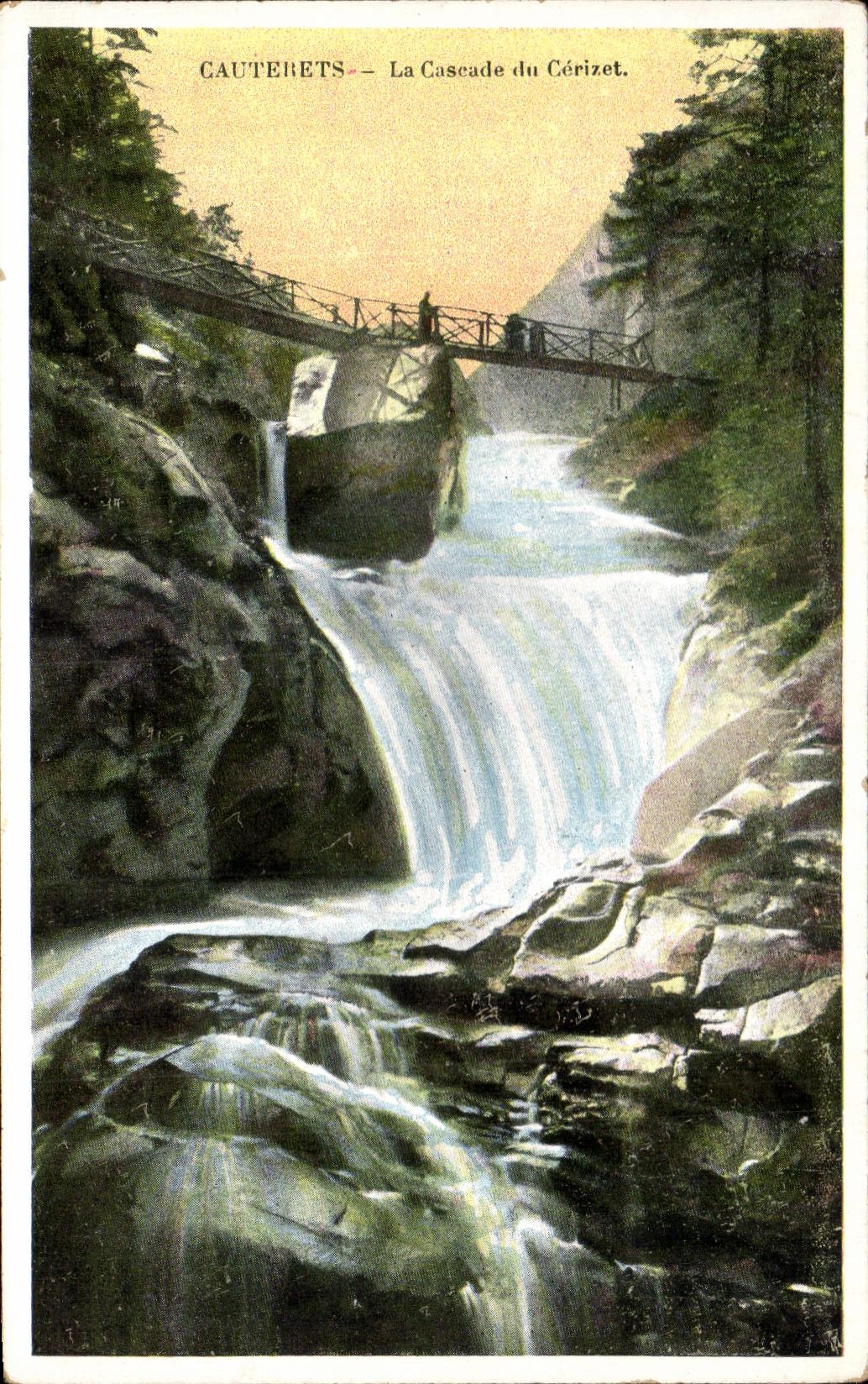 CPA Cauterets the Cascade of Cerizet