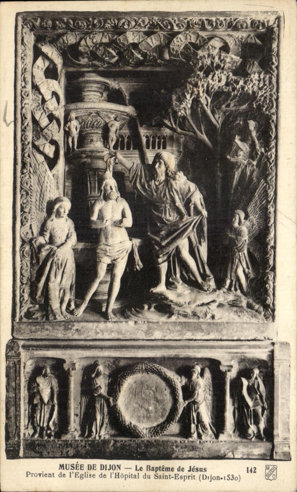 CPA Musee De Dijon the Baptism of Jesus Comes from I' Eglise of I' Hopital