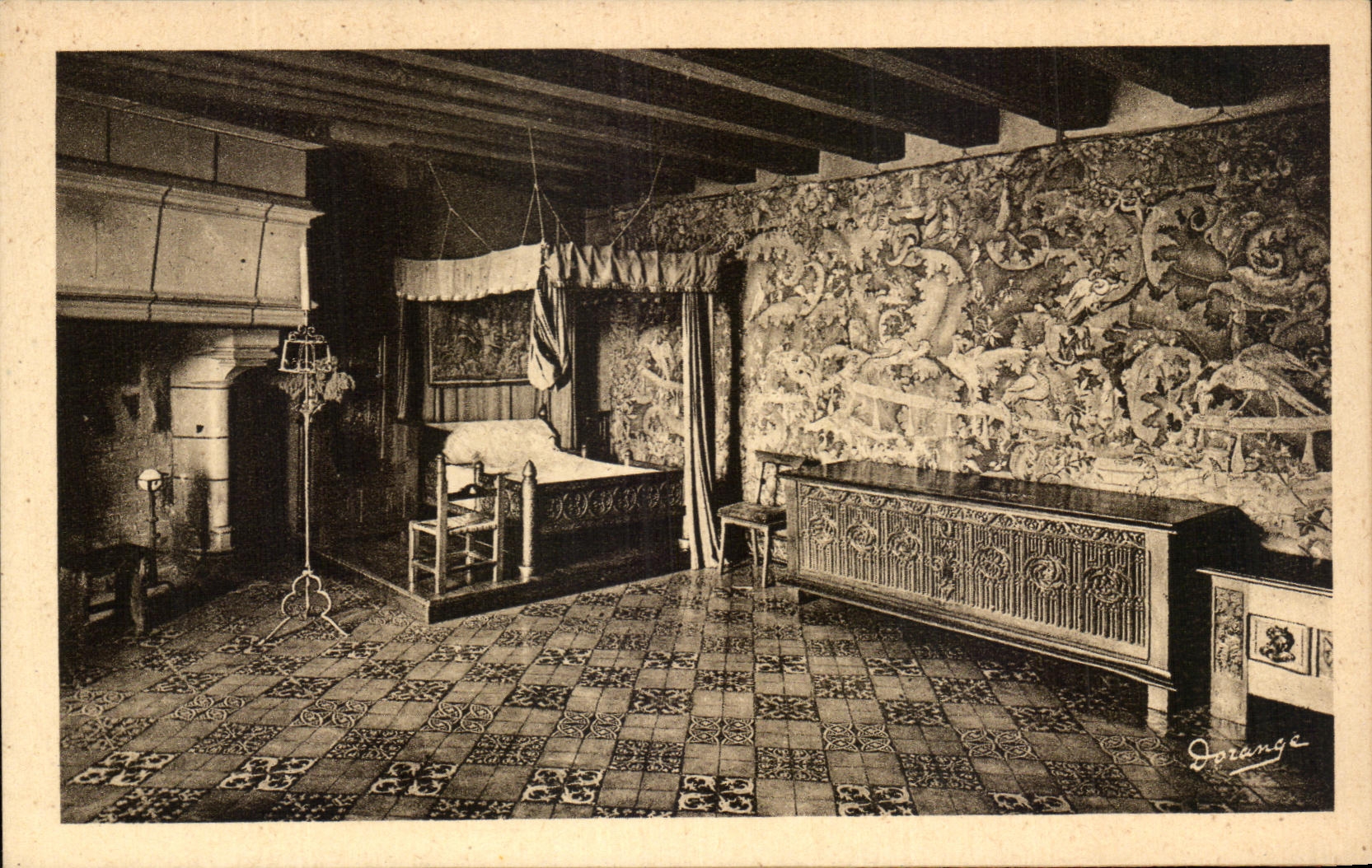 CPA Langeais the Castle Room has to sleep