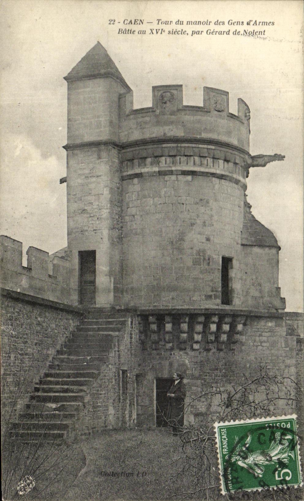 CPA Caen Tour of the manor of Obstructed of Weapons Gerald de Nolent