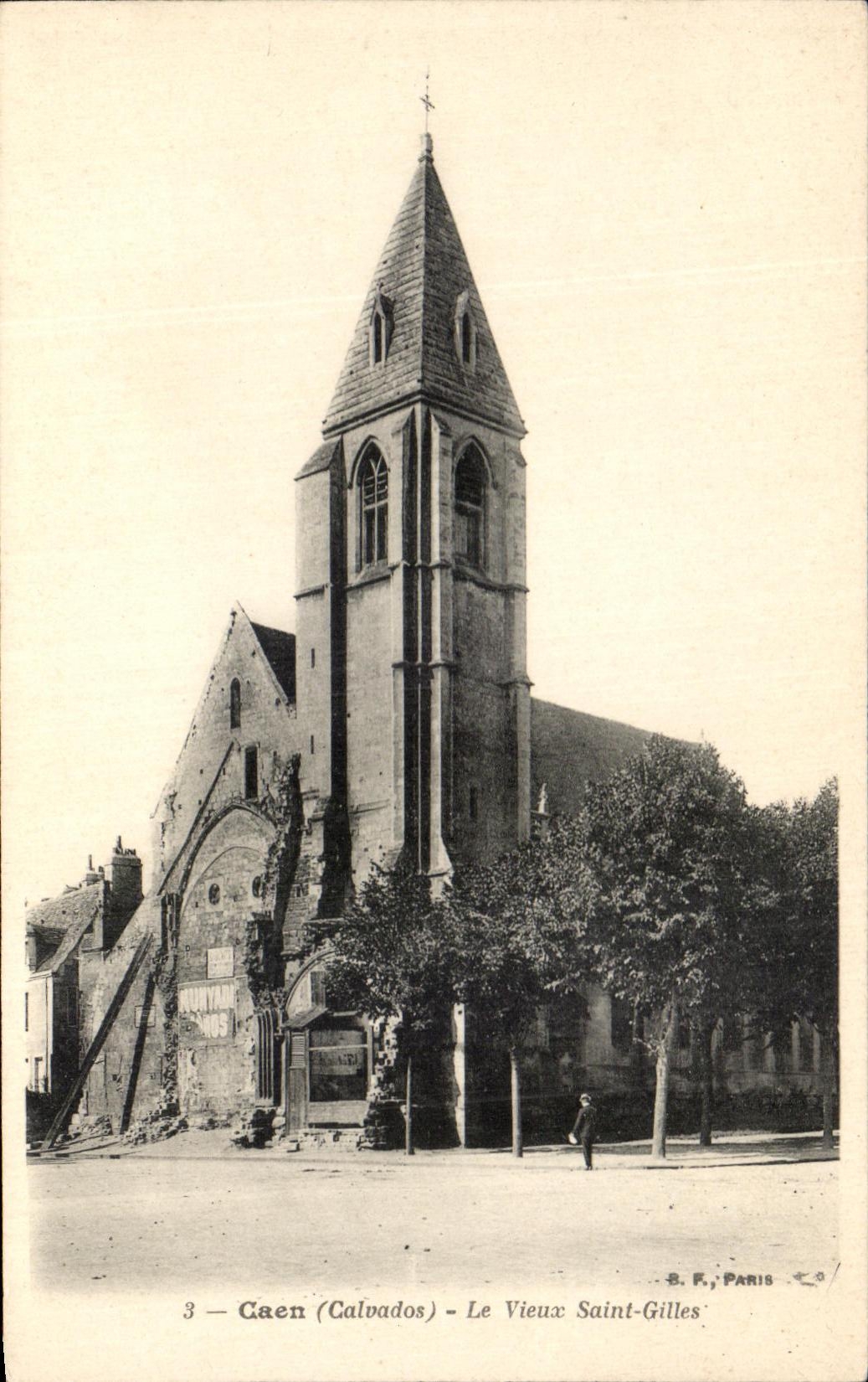 CPA Caen the Old man Saint Gilles