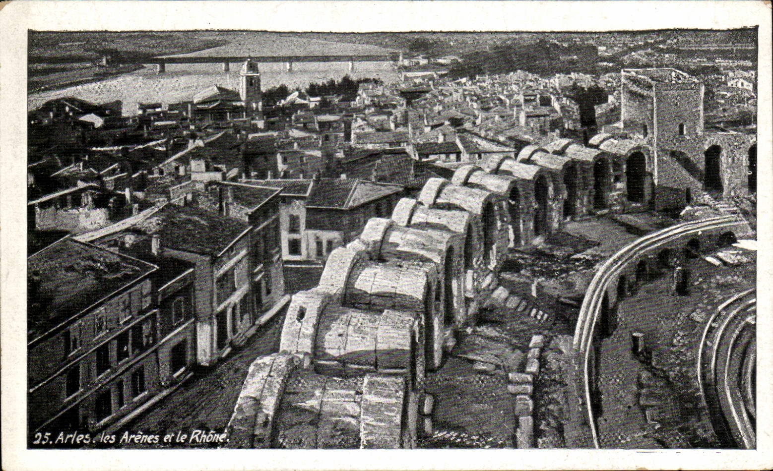 CPA Arles the Arena And the Rhone