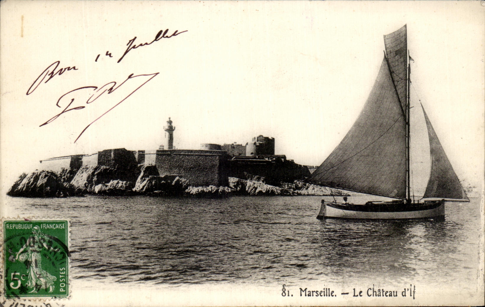 CPA Marseille Le Chateau Bateau
