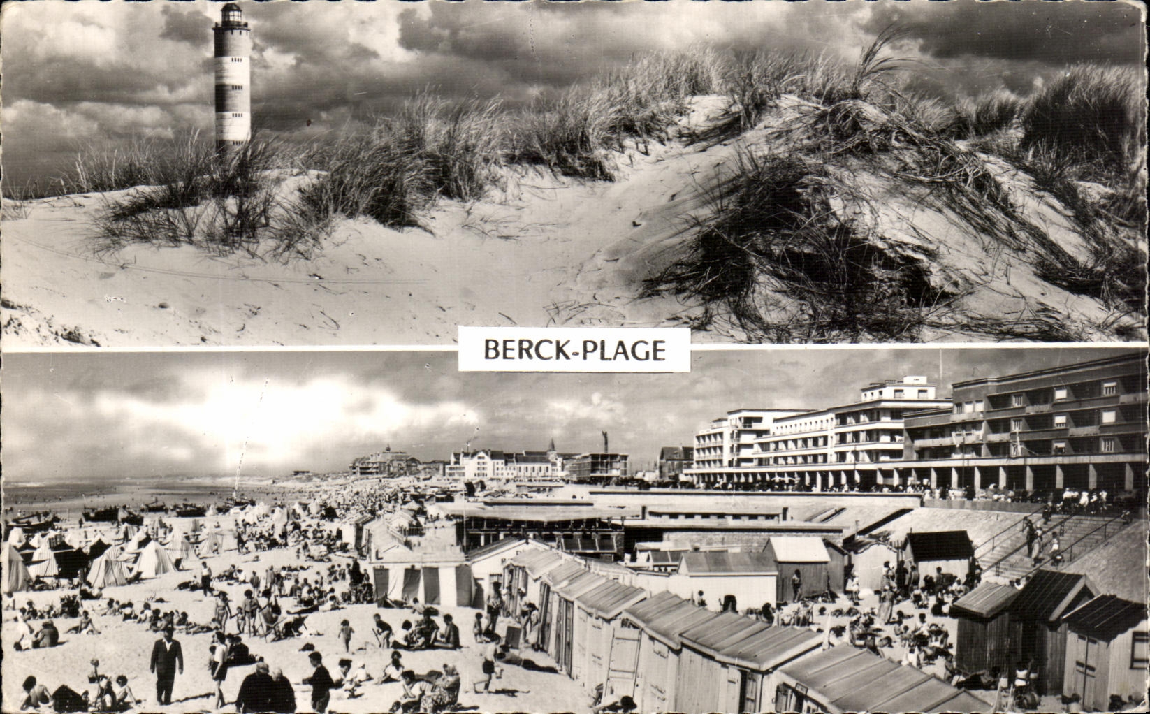 CPSM Berck Beach the Lighthouse In the Dunes