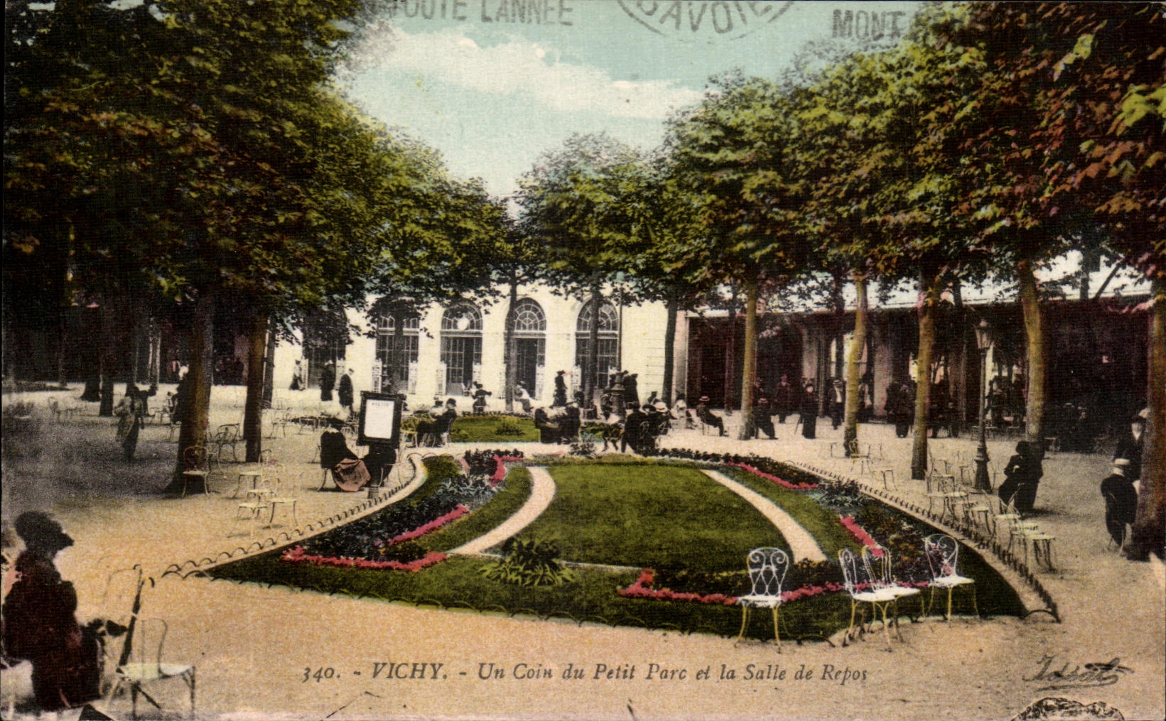 CPA Vichy Un Coin Du Petit Pare Et Le Salle de repos 
