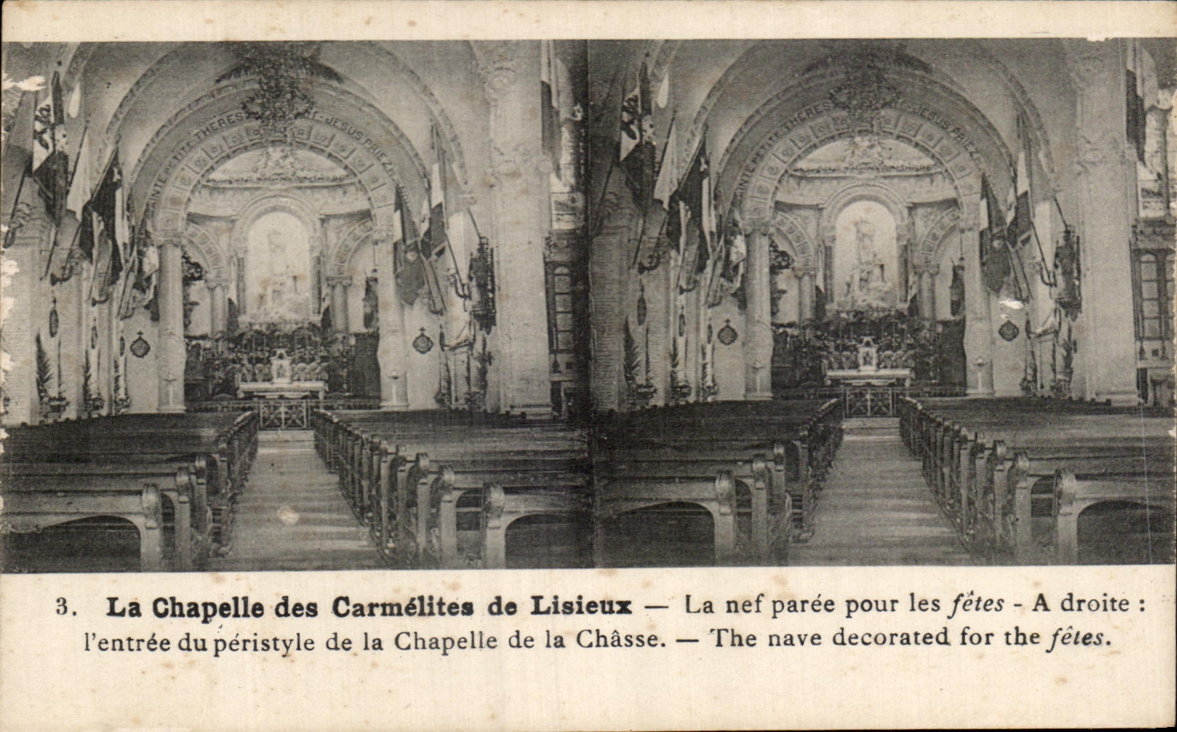 CPA La Chapelle Of the Carmelite nuns of Lisieux the Nave Paree For the Festivals
