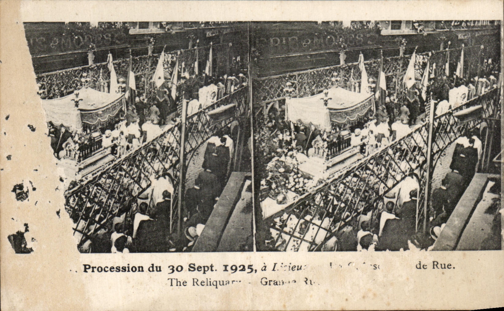 CPA Procession De Lisieux September 1925