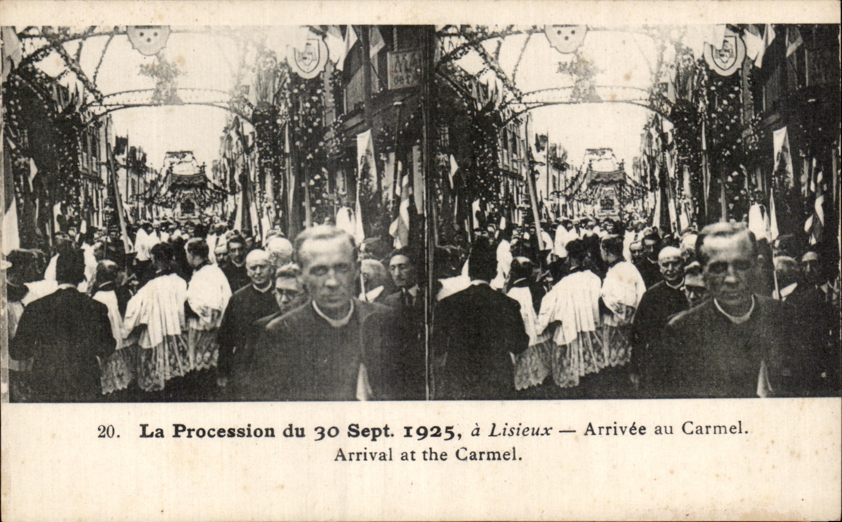 CPA the Procession Of has Lisieux Arrivee In Carmel September 1925
