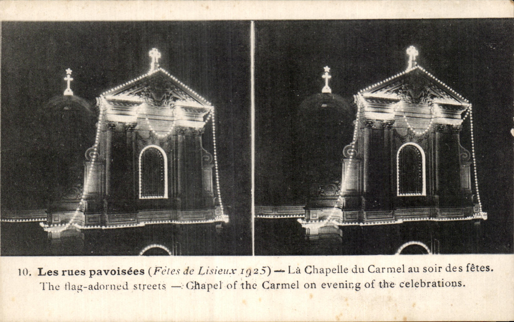 CPA the Procession of Lisieux the Vault of Carmel at the Evening of the festivals Festivals of Lisieux 1925
