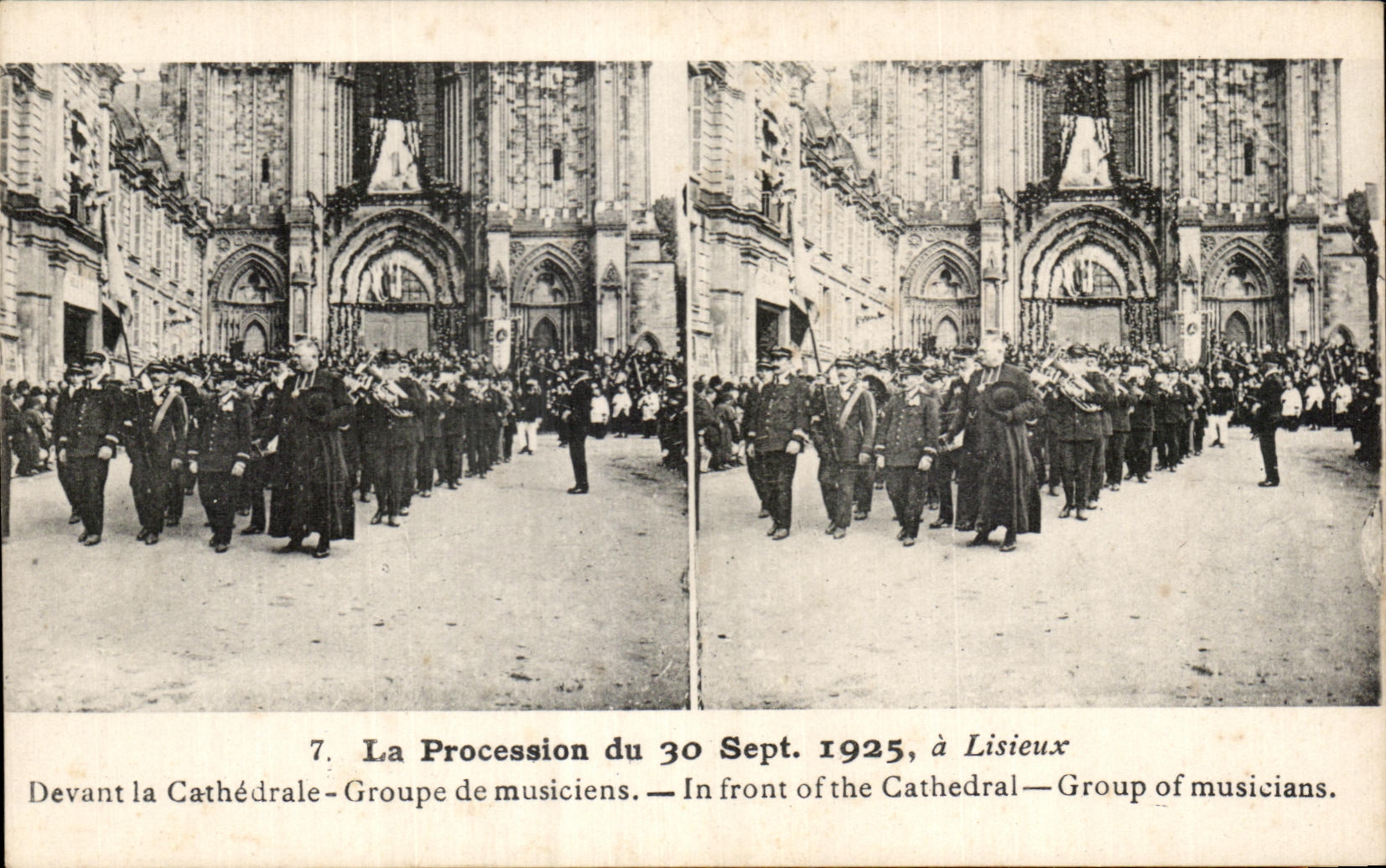 CPA the Procession In front of the Cathedral Groups musicians In face off the Cathedral Group off musicians