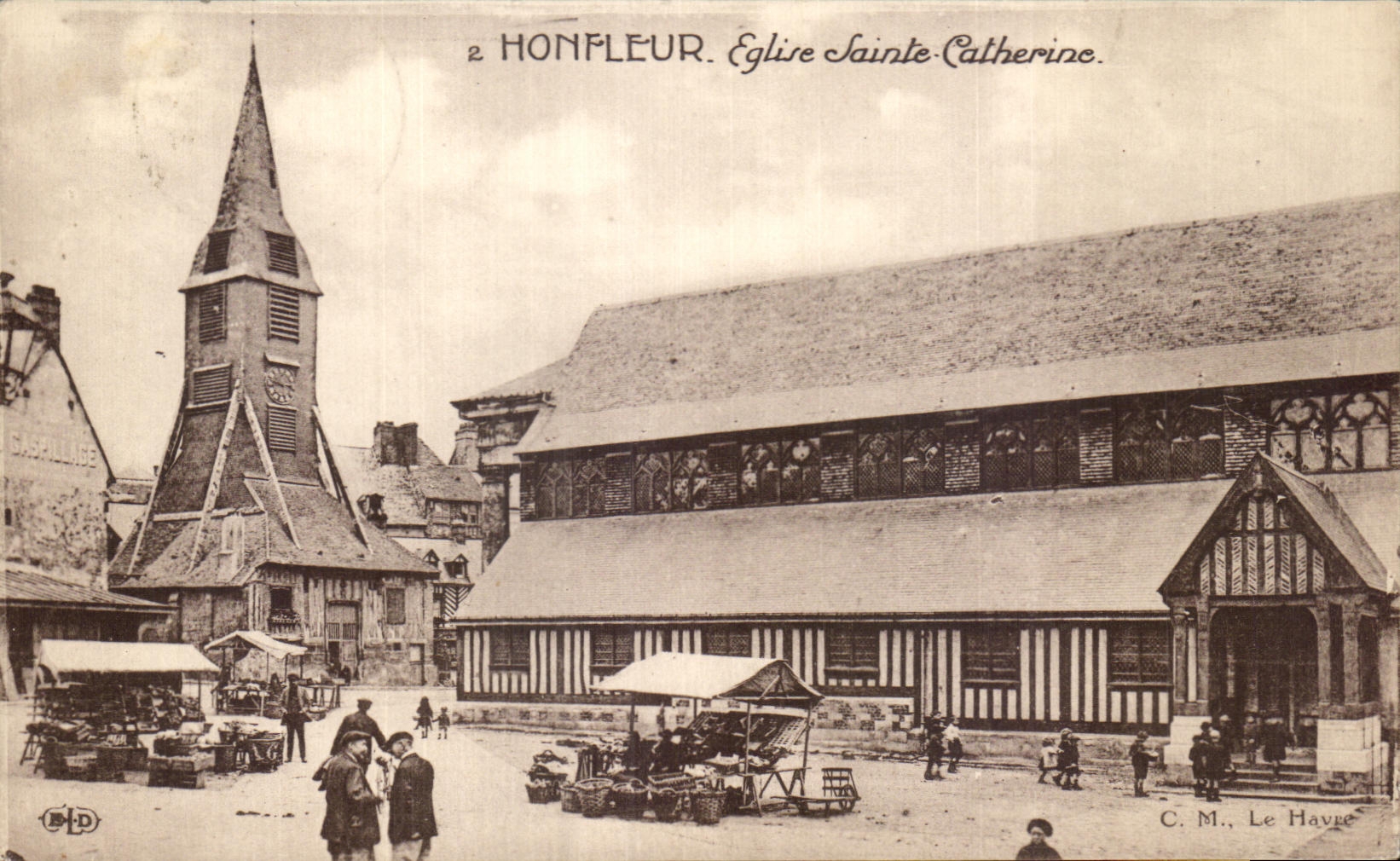 CPA Honfleur Eglise Sainte Catherine