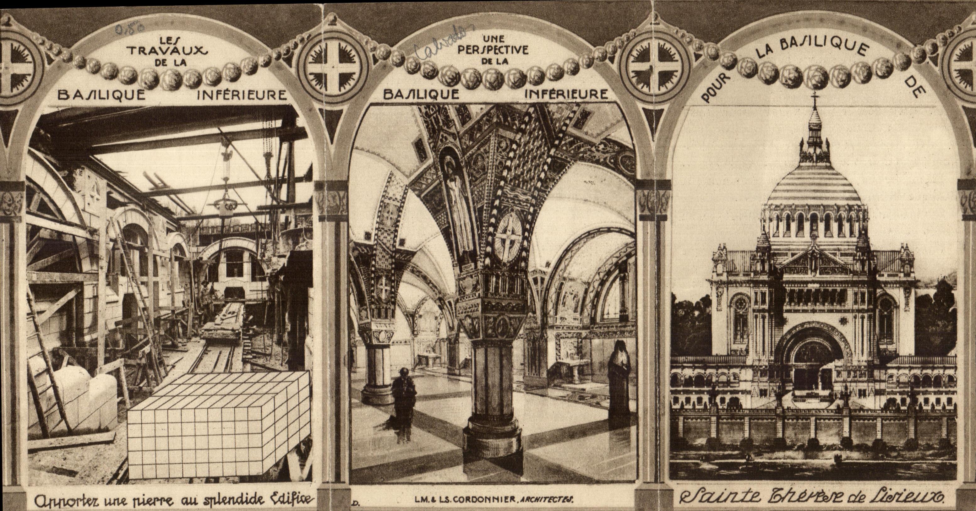 CPA With the Friends of Lisieux Large Us Benissons De Any Heart