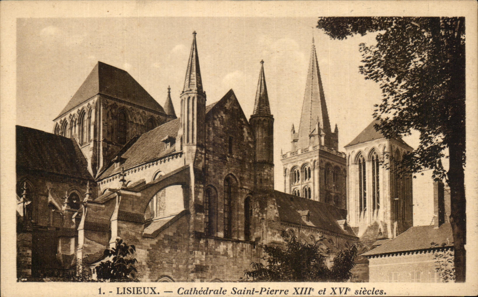 CPA Lisieux Cathedral Saint Pierre