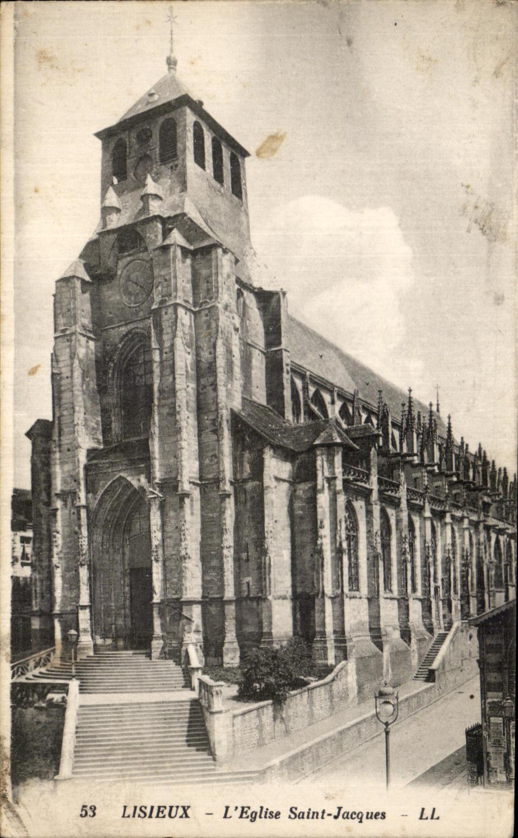 CPA Lisieux the Church Saint Jacques
