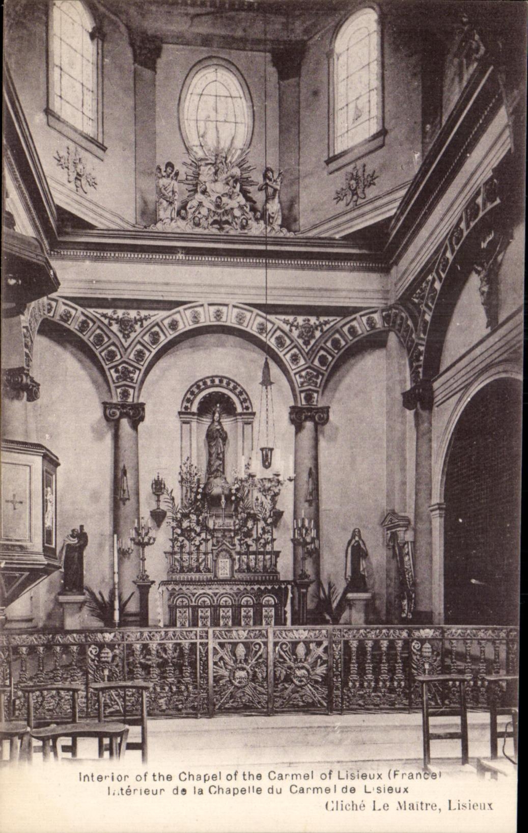 Interior CPA of the Vault of the Carmelite friar of Lisieux