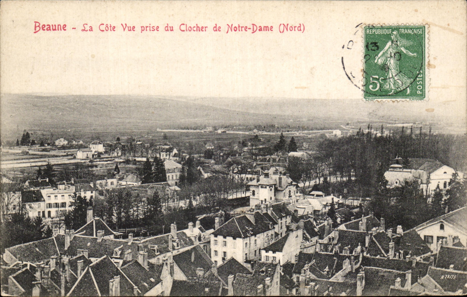 CPA Beaune Ea cote Vue prise du Clocher de Notre Dame Nord