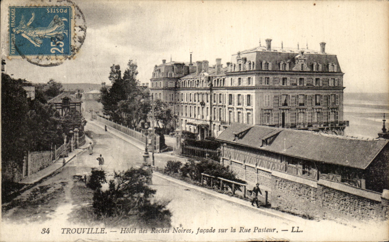 CPA Trouville Hotel Of the Black Rocks Frontage On the Street Pasteur
