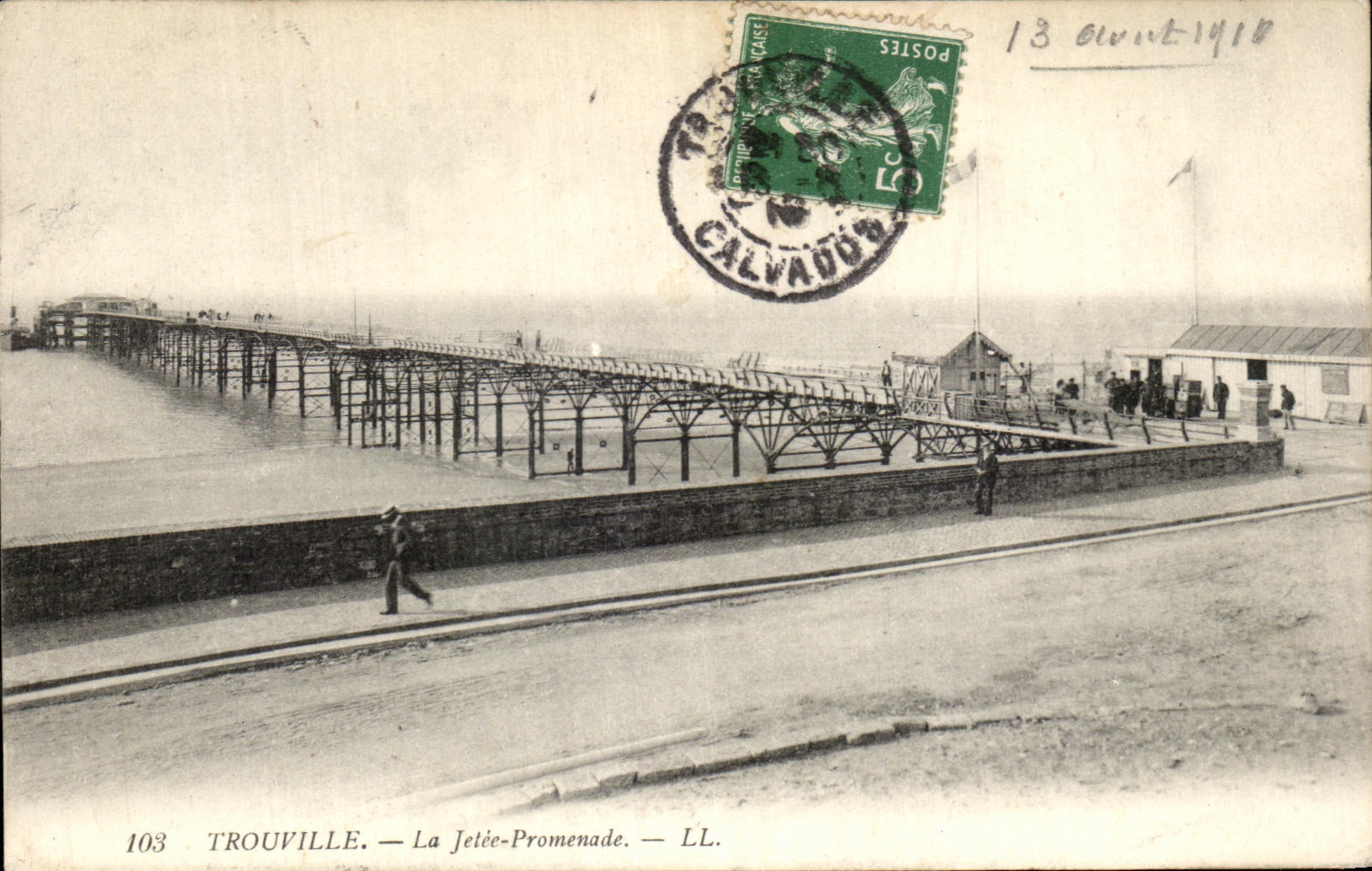 CPA Trouville the Pier Walk