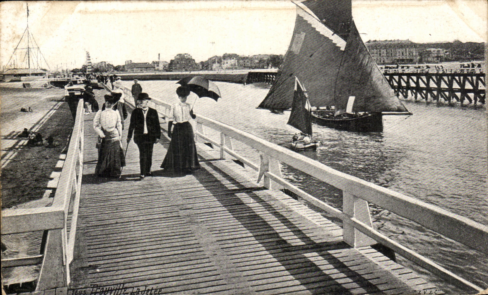 CPA Trouville the Pier Boat