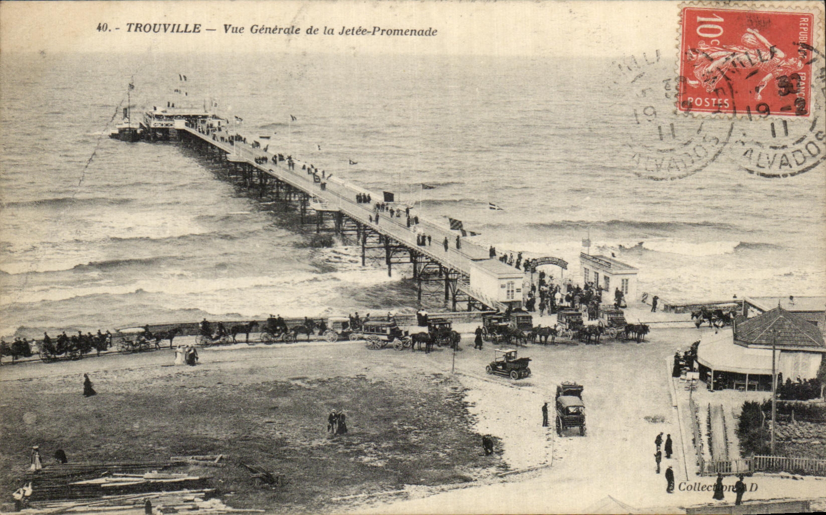 CPA Trouville View Of the Pier Walk