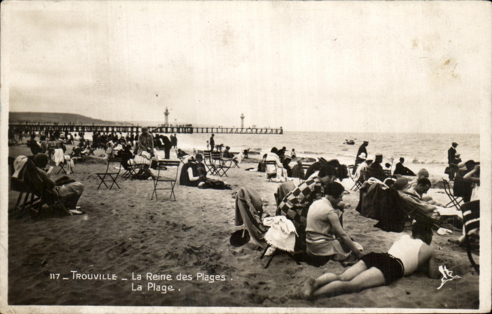 CPA Trouville the Queen Of the Beaches the Beach