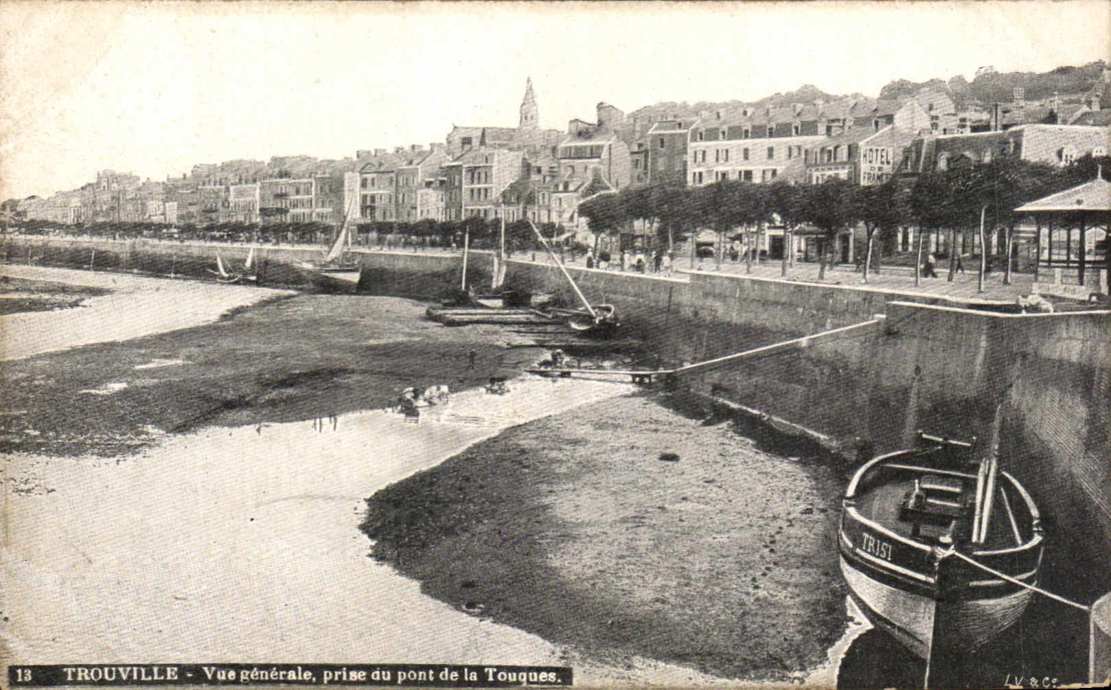 CPA Trouville View Taken Of the Bridge Of the Drums