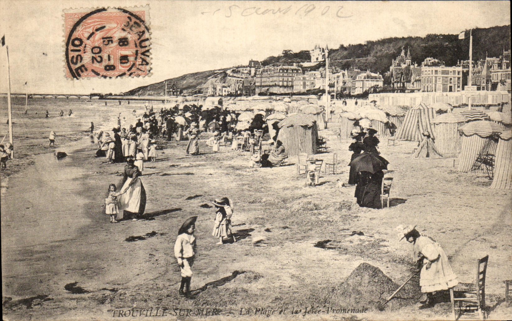 CPA Trouville the beach and the pier walk