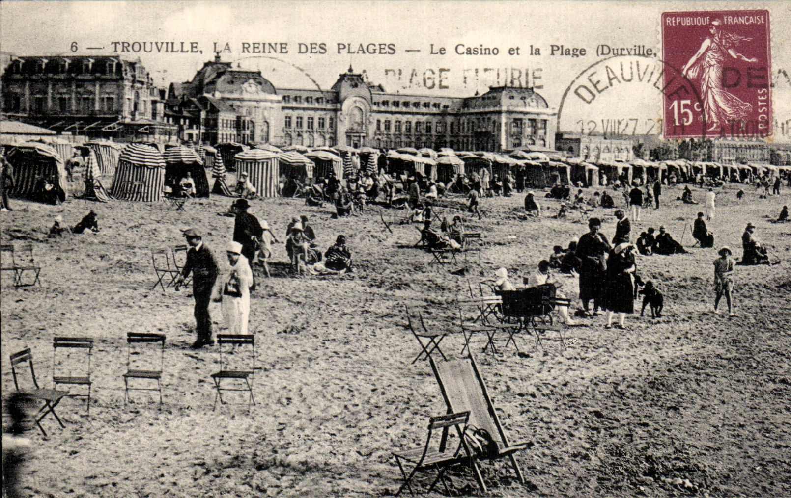 CPA Trouville the Queen Of the Beaches the casino and the beach