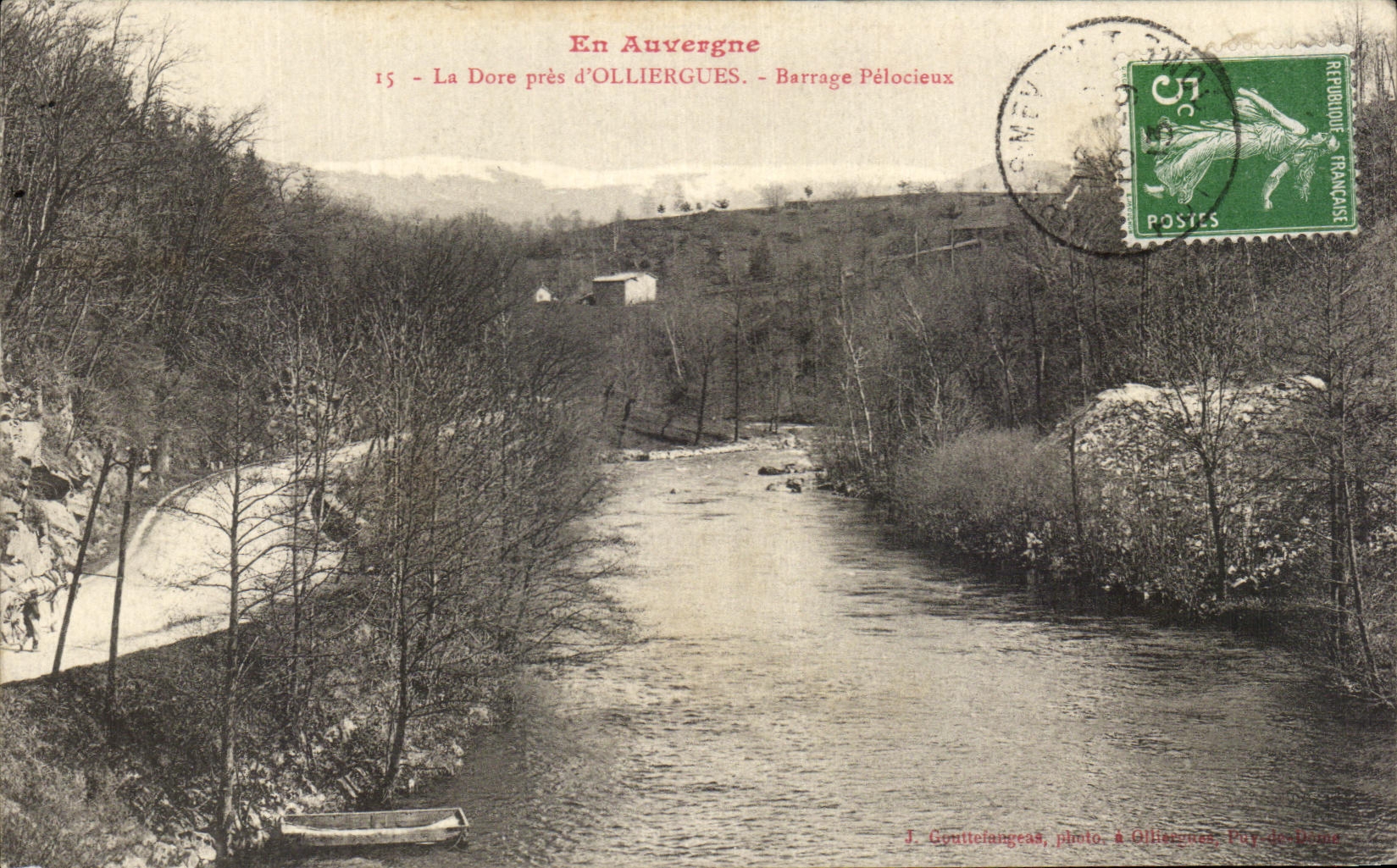 CPA In Auvergne Gilds It close to Olliergues Barrage pelocieux