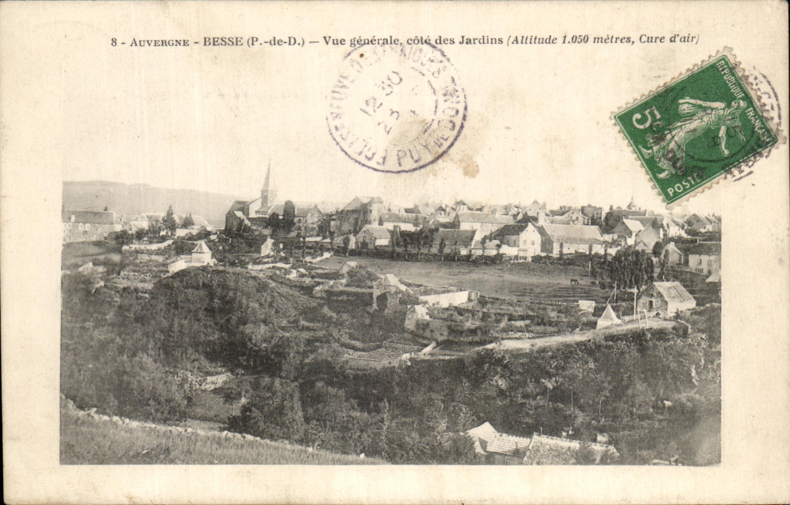 CPA Auvergne Besse View dimension of the Gardens