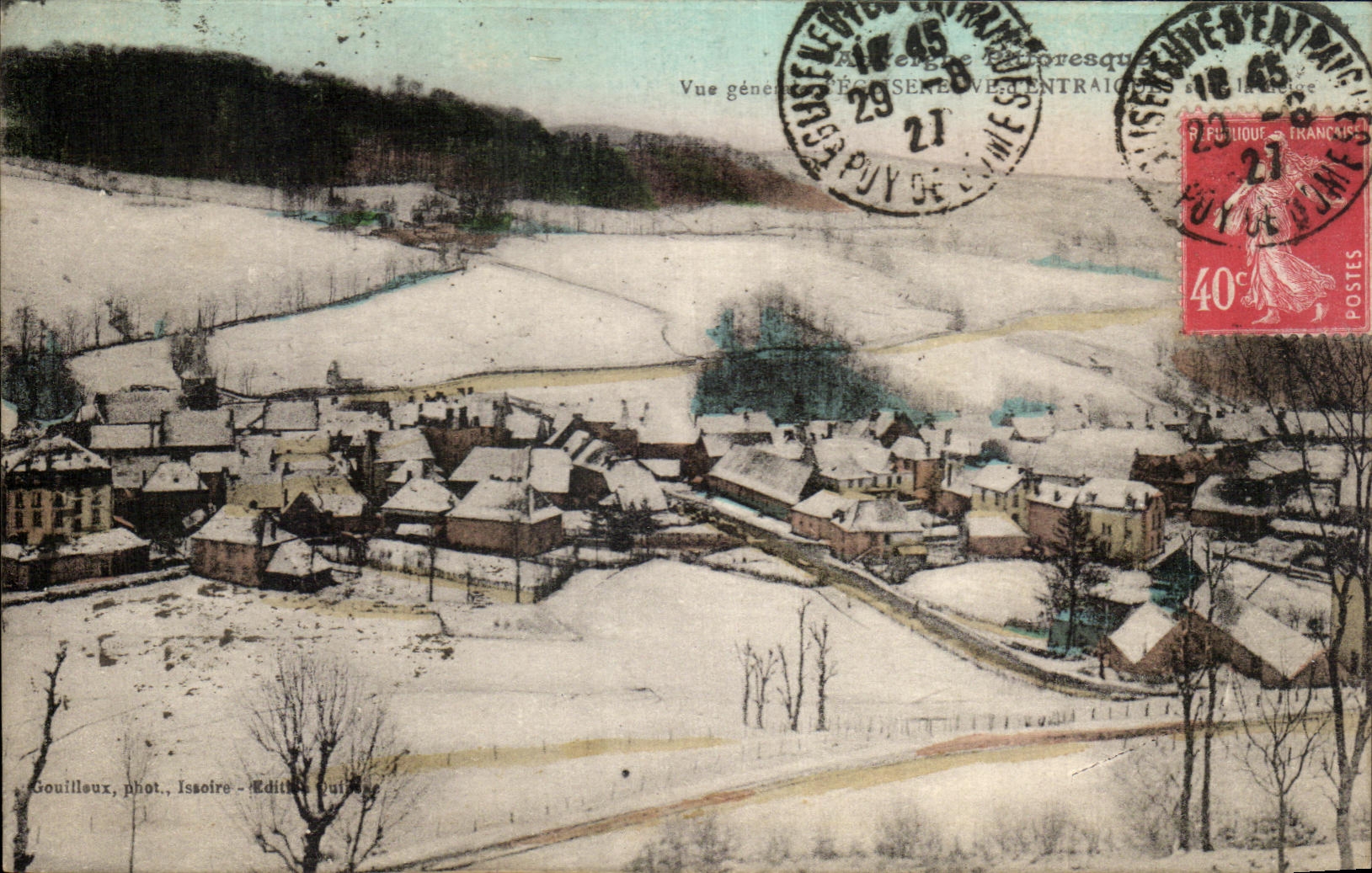 CPA View of Egliseneuve d' Entraigues