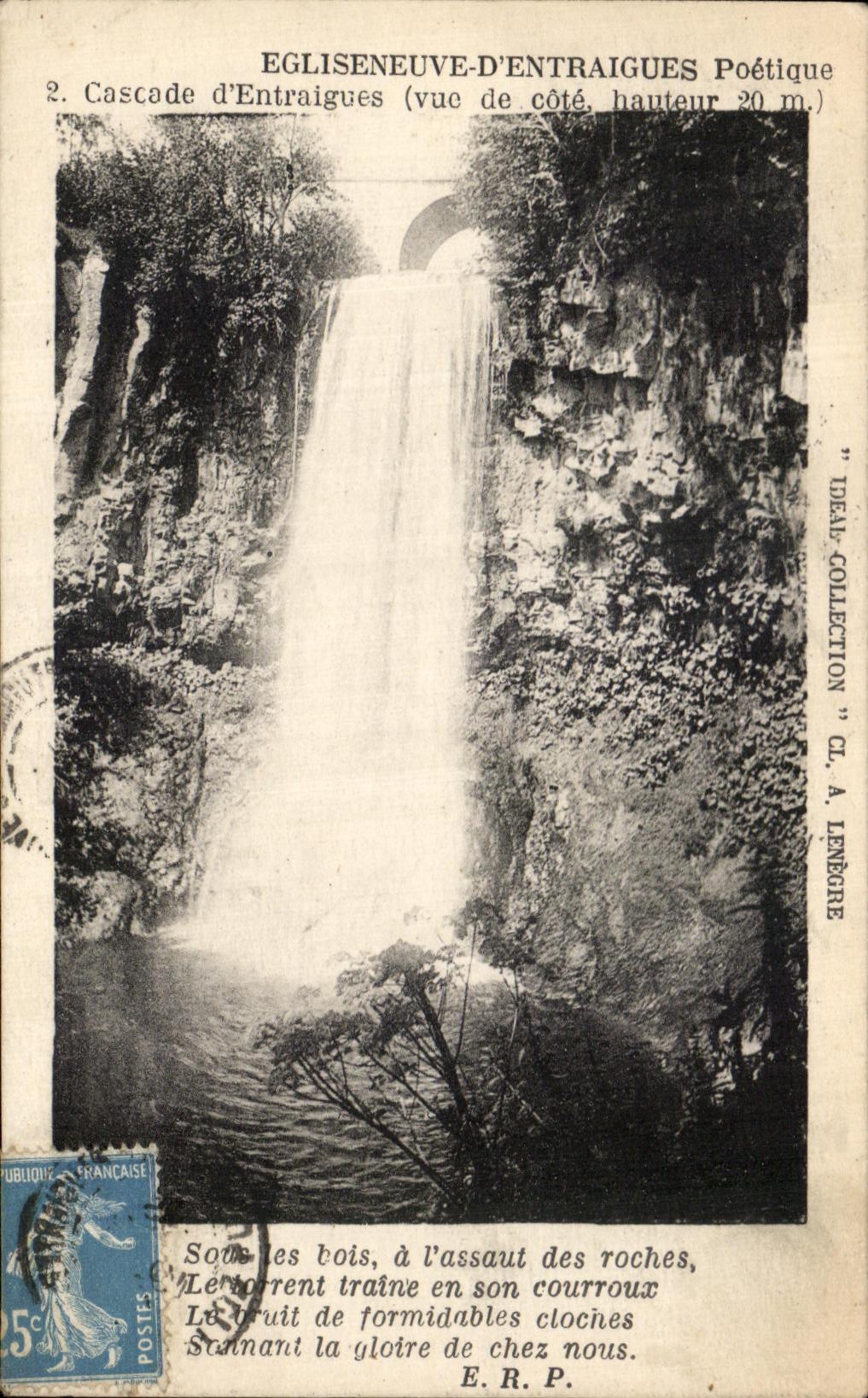 CPA Egliseneuve d' Entraigues Cascades