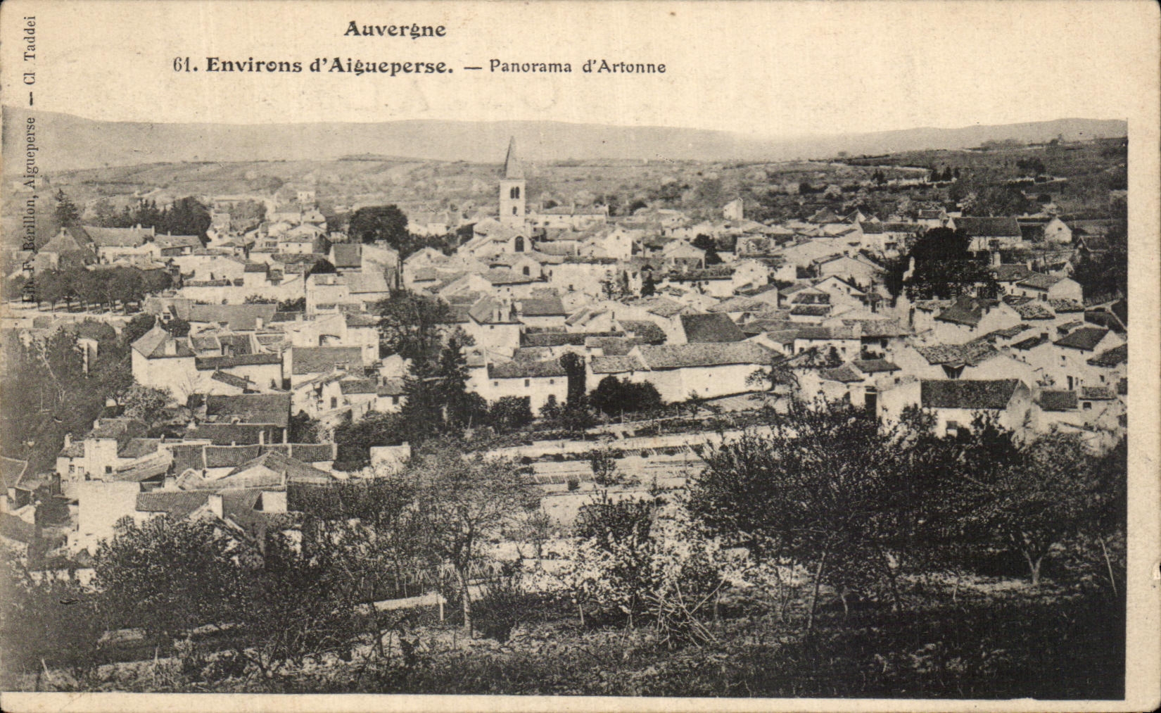 CPA Surroundings of Aigueperse panorama of Artonne