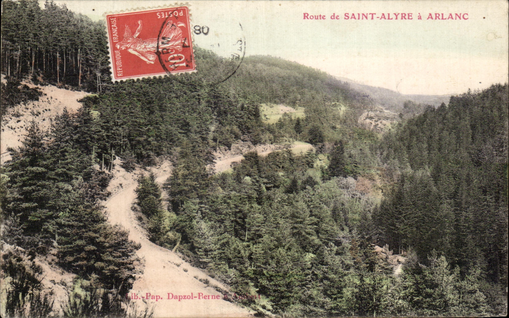 CPA Route of Saint Alyre has Arlanc