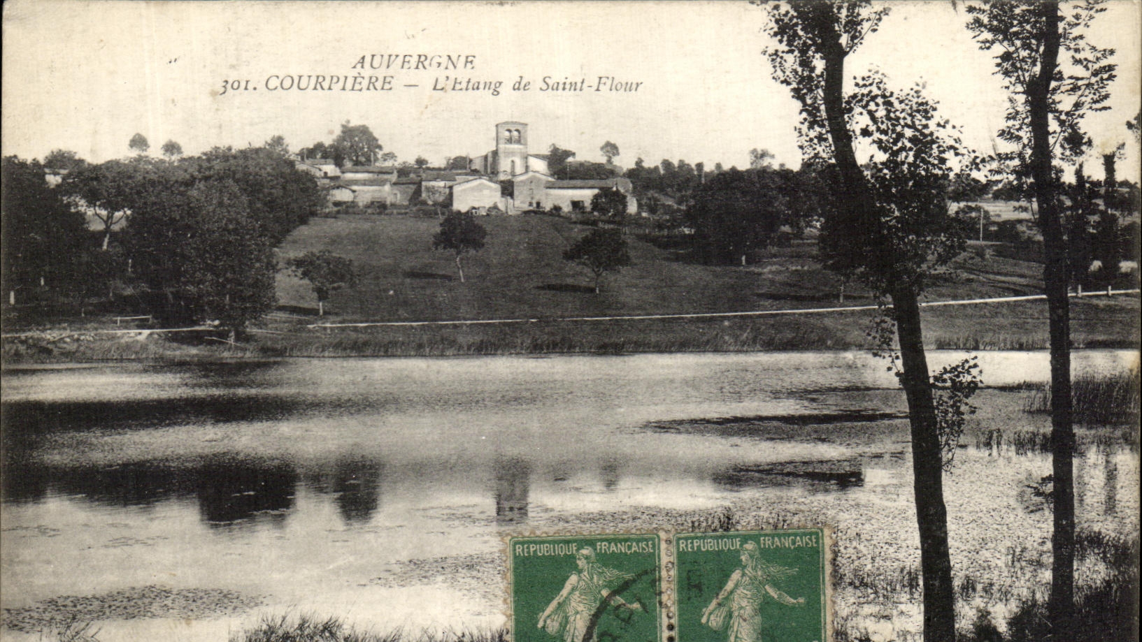 CPA Auvergne Courpiere the Pond of Saint Flour