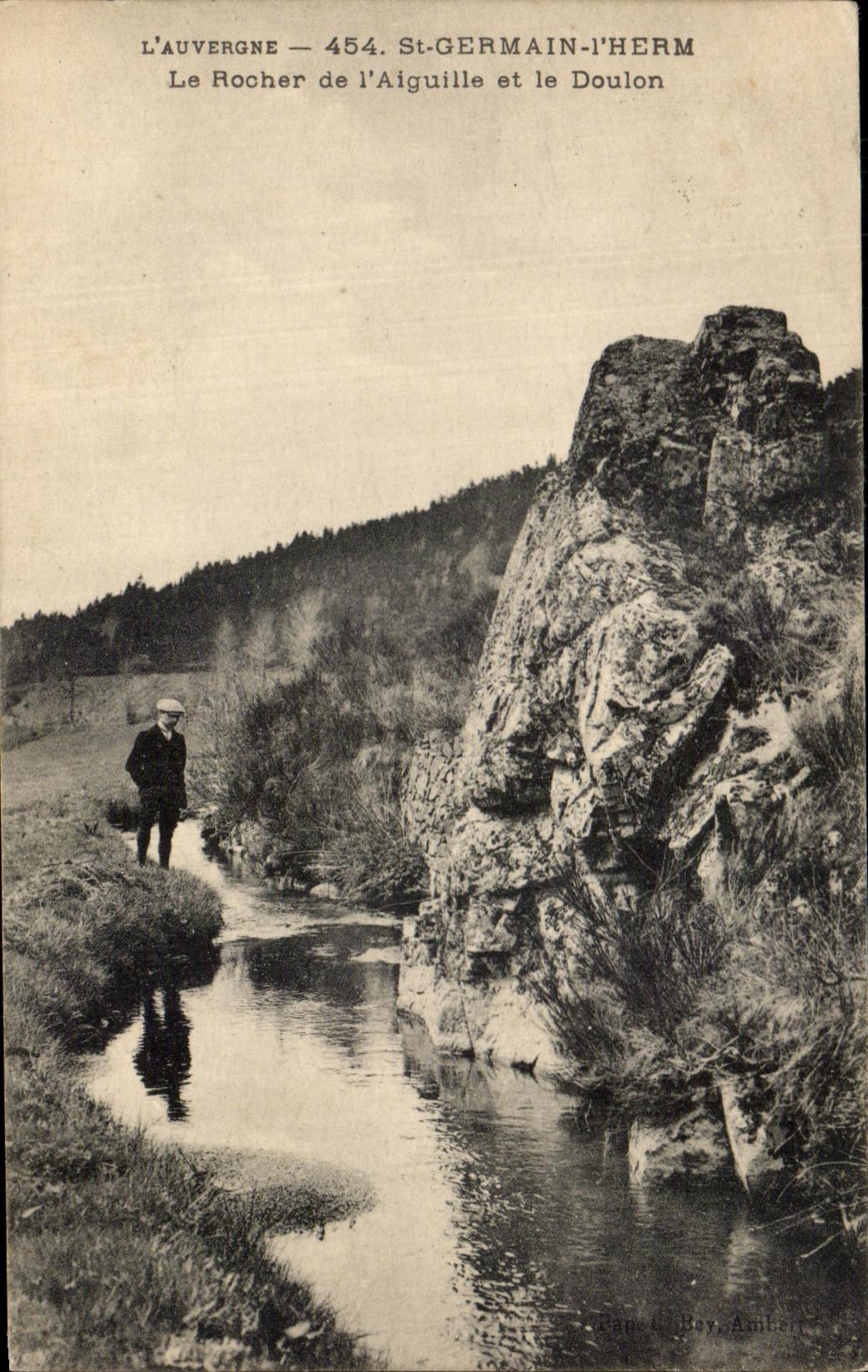 CPA Auvergne German St Herm the Rock of the Needle and Doulon