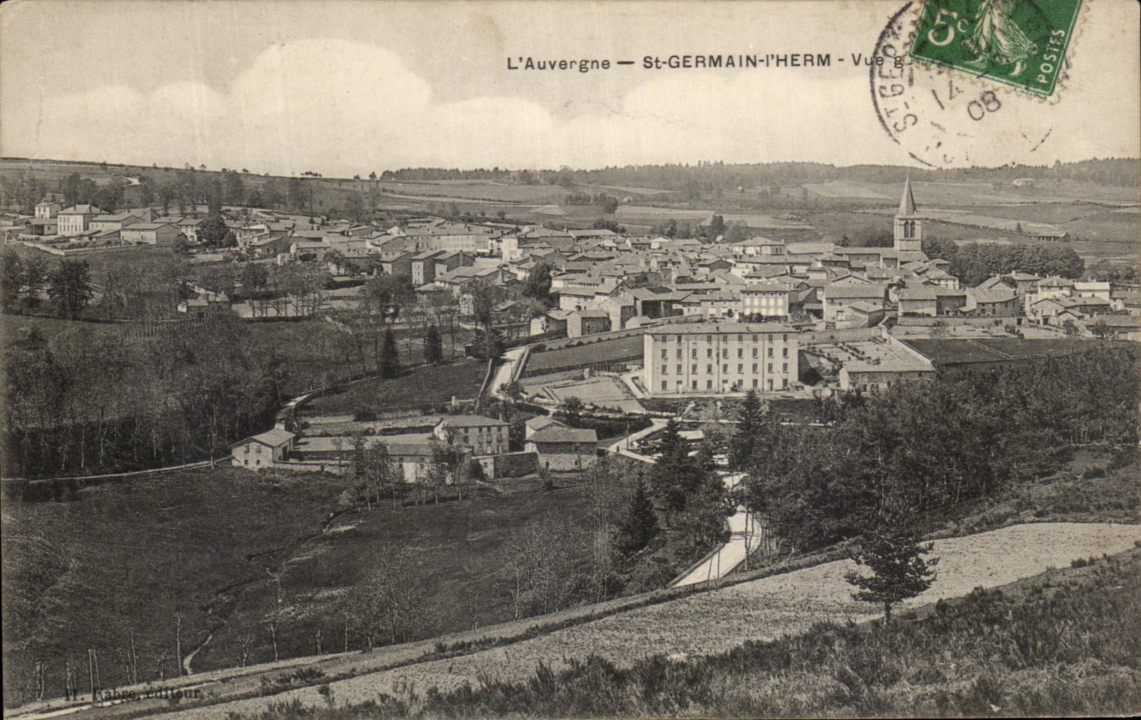 CPA Auvergne German St Herm View